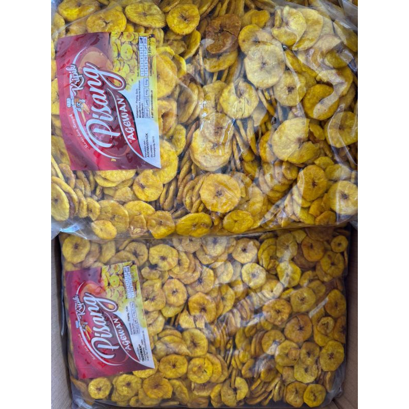 

Kripik Pisang Koin Manis 500gram | Agewan Snack