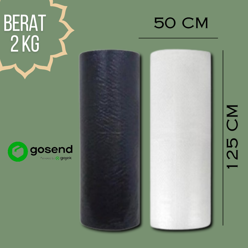 

Promo Termurah Plastik 2.2KG Bubble Wrap Roll Hitam 1.25m x 50m Super Tebal Gelembung Kuat Surabaya