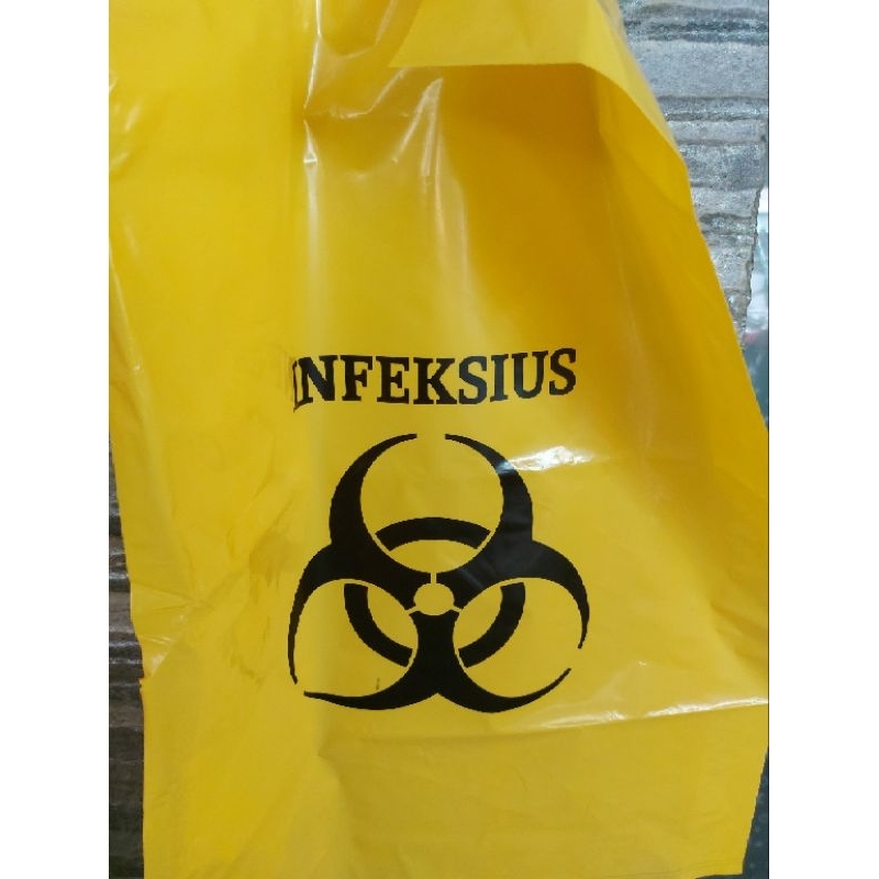 Plastik Untuk sampah Medis / Plastik Kuning Medis /Plastik kuning medis berlogo