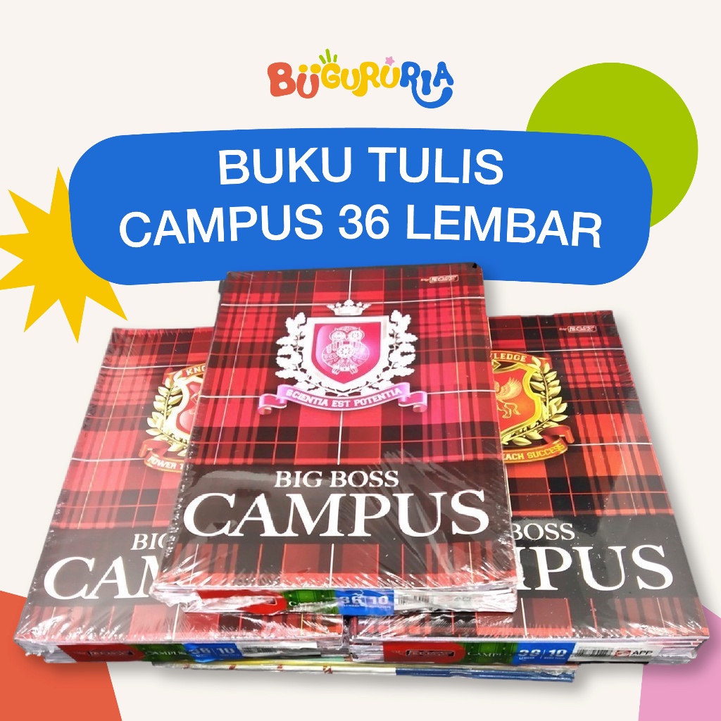 

Bu Guru Ria - [1 Pack] Buku tulis Big Boss 36 Campus isi 10 - BBO EB 36 Campus