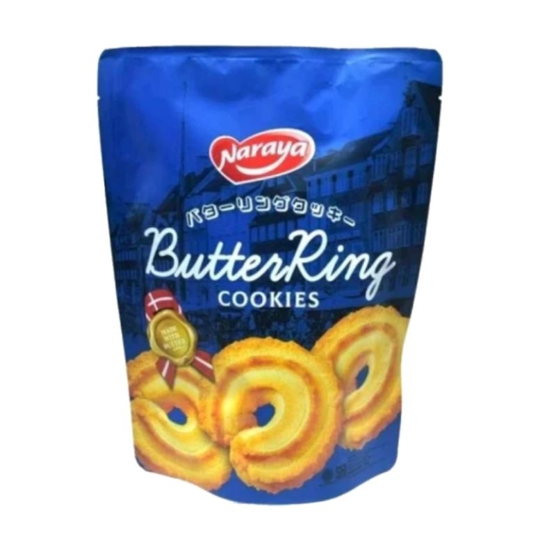 

Naraya Butter Ring Cookies Kukis Mentega 150g (isi 15pcs × 10g)