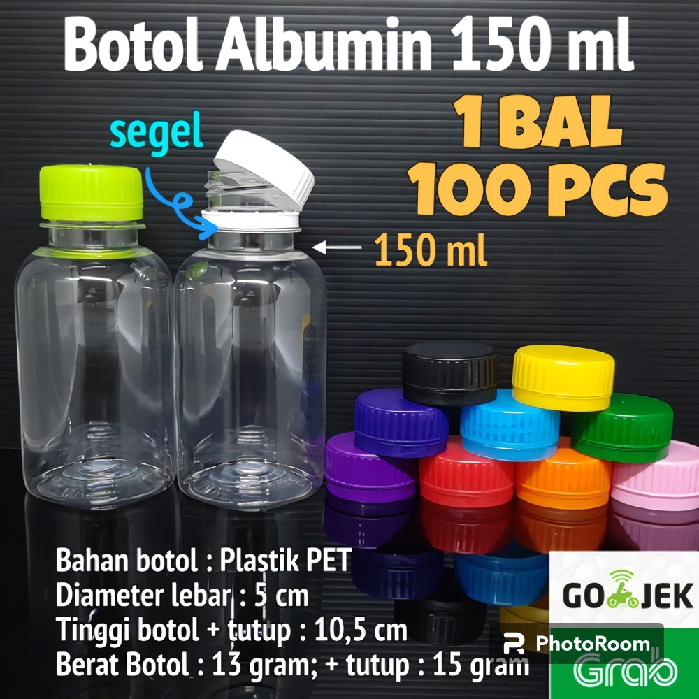 Botol Plastik Albumin 150 ml/ 25 set