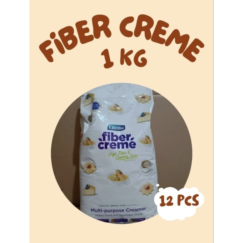 

Fiber Creme Ellenka 1 kg = 12 bks (pengganti santan dan susu)