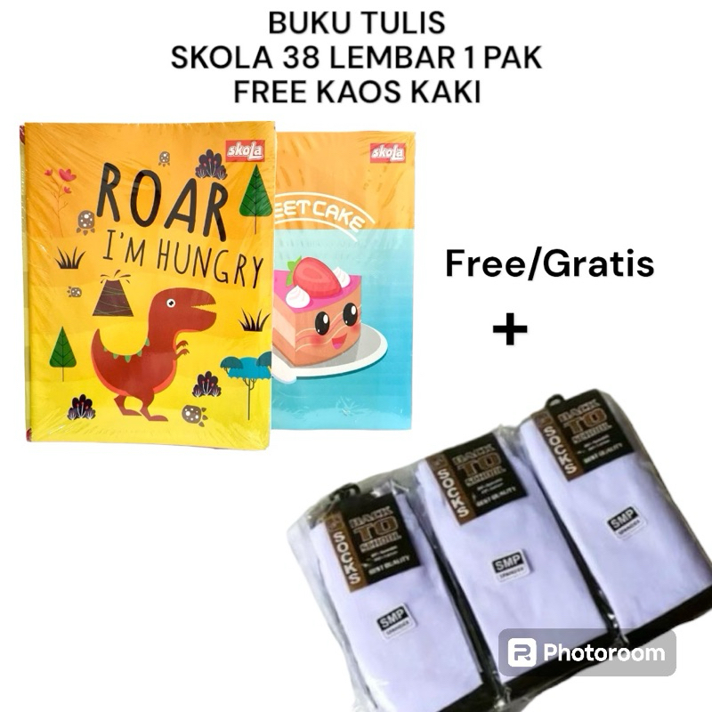 

Buku Tulis SKOLA 38 1 Pak + BONUS