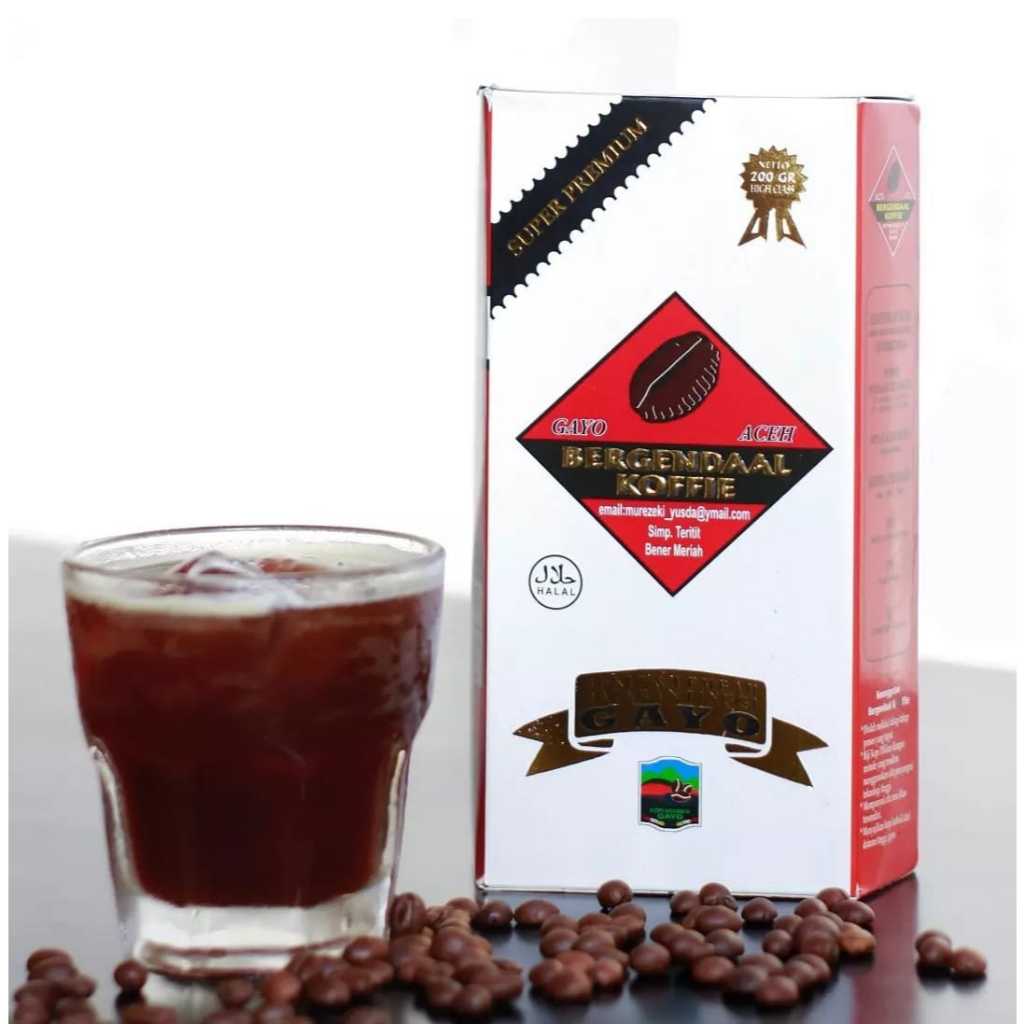 

Kopi Aceh Super Premium Bergendaal Koffie 200 Gram / Biji kopi dan Bubuk Halus