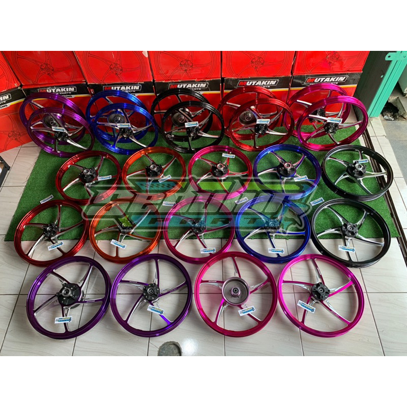 MUTAKIN Kzr X5 racing pelek CNC VELG PNP mx king v1 v2 VIXION NEW NVL NVA MXKING NEW SET VELK