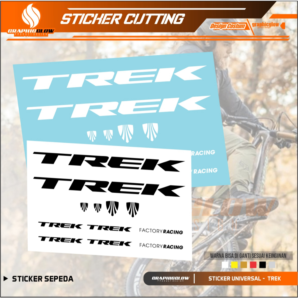 Decal Frame Trek Sticker MTB Sepeda Custom
