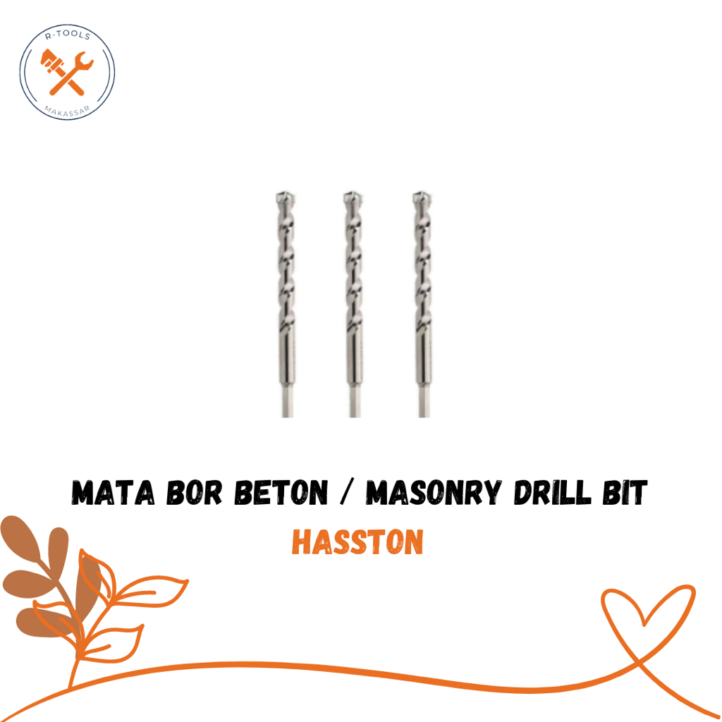 Mata Bor Beton HASSTON Masonry Drill Bit 8 mm