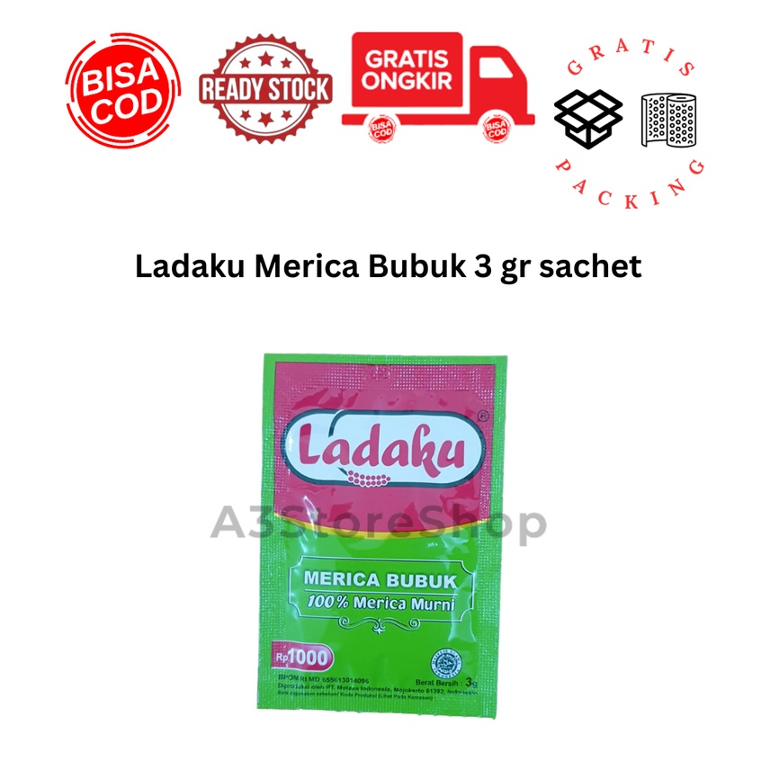 

Ladaku Merica putih 12 sachets bubuk Lada siap pakai COD