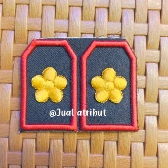 Pangkat PDL Bordir timbul custom Polri