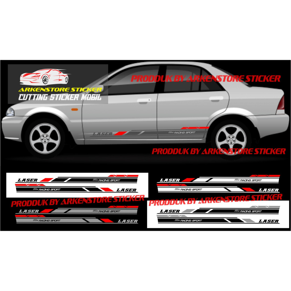 Sticker ford laser sticker stiker mobil laser sticker list laser