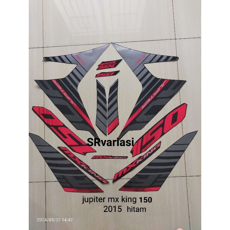 STRIPING/STICKER MXKING150,TAHUN 2015