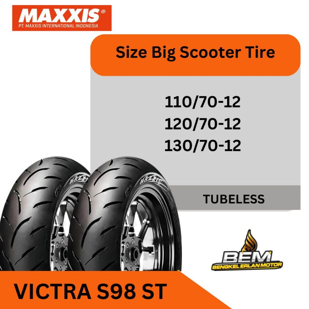 Ban Maxxis Victra Ring 12 110/70-12 , 120/70-12  , 130/70-12
