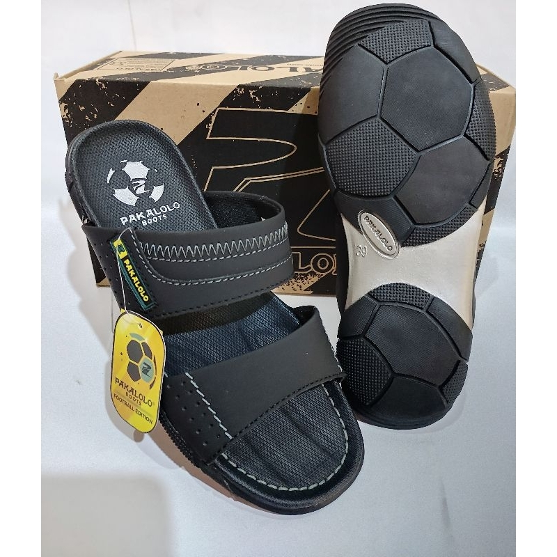 SANDAL PRIA TERBARU SLIP ON PAKALOLO HITAM