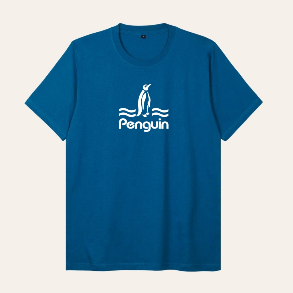 Bekim Kaos Penguin Classic Blue | Kaos Plesetan