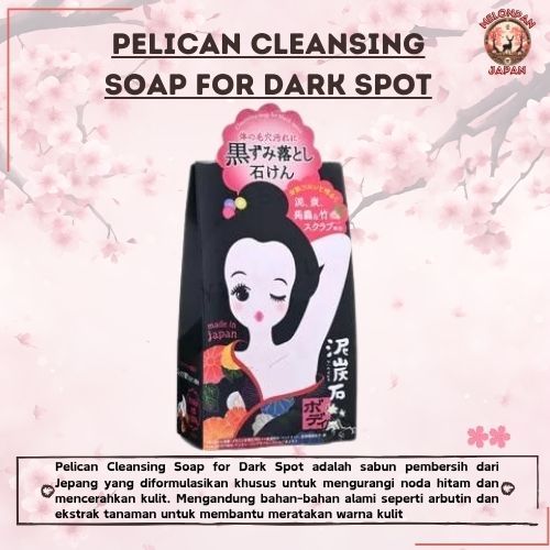 Pelican Dark Spot Soap 100gr Sabun Ketiak Hitam Jepang, Sabun Pemutih Area Lipatan Jepang, Sabun Arb