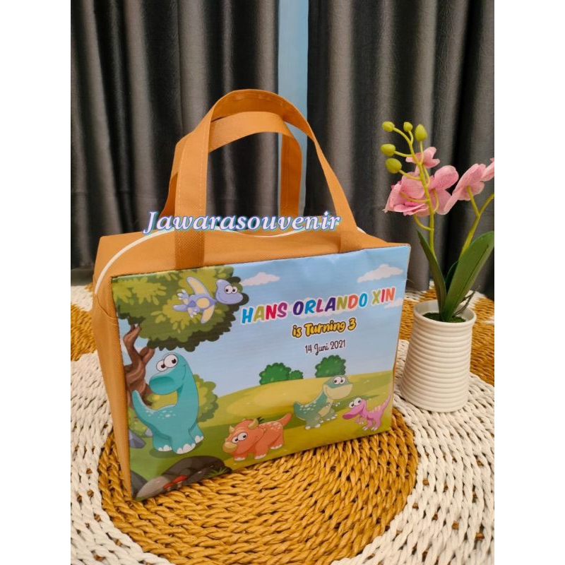 

Tas ulang tahun anak custom desain Resleting