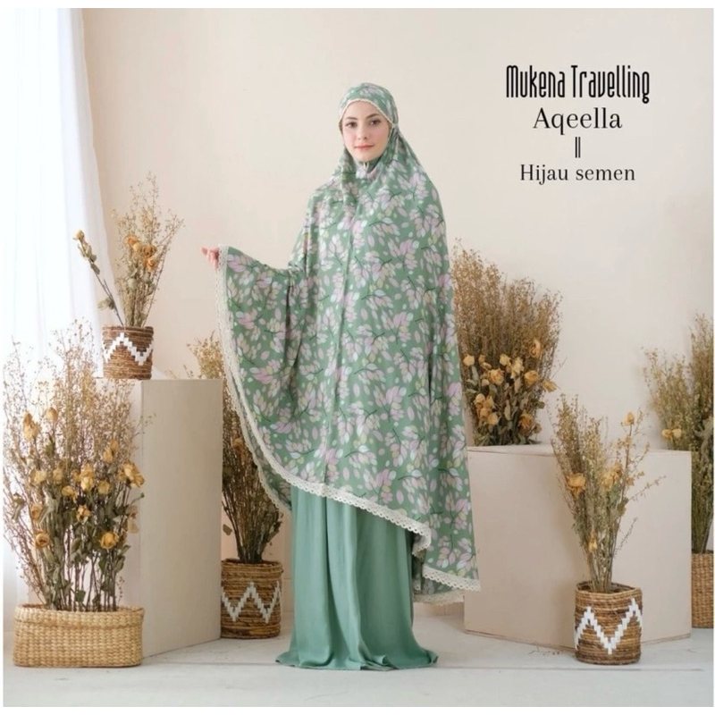 Mukena Aqeela/mukena katun/mukena rayon/mukena katun rayon premium/mukena premium