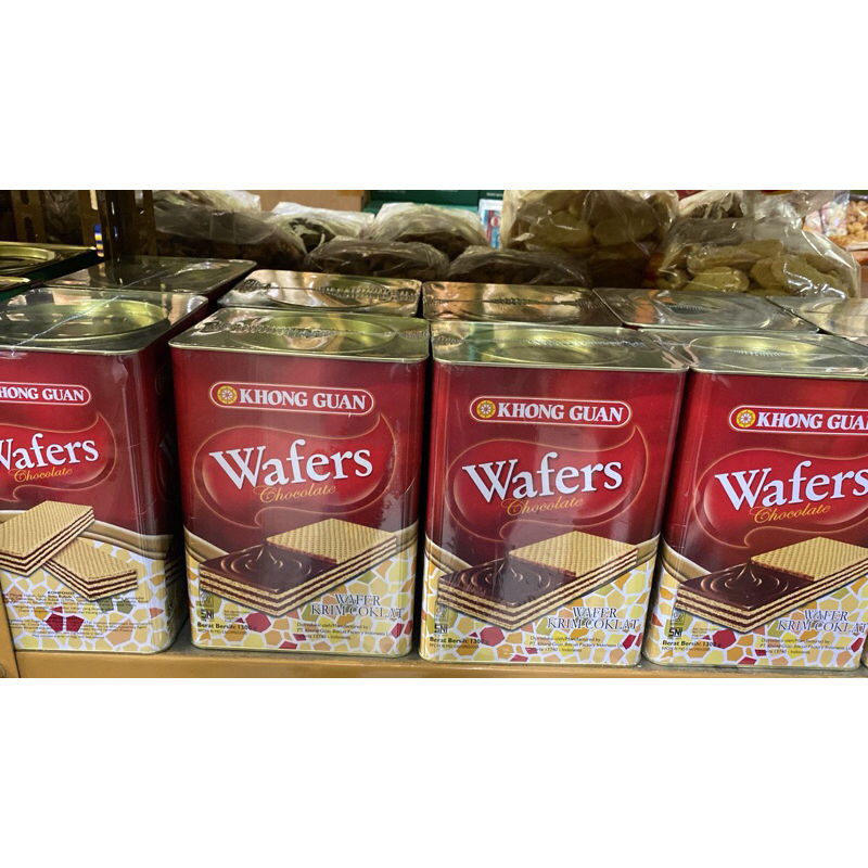 KHONG GUAN WAFER CREAM KALENG BESAR 1300gr