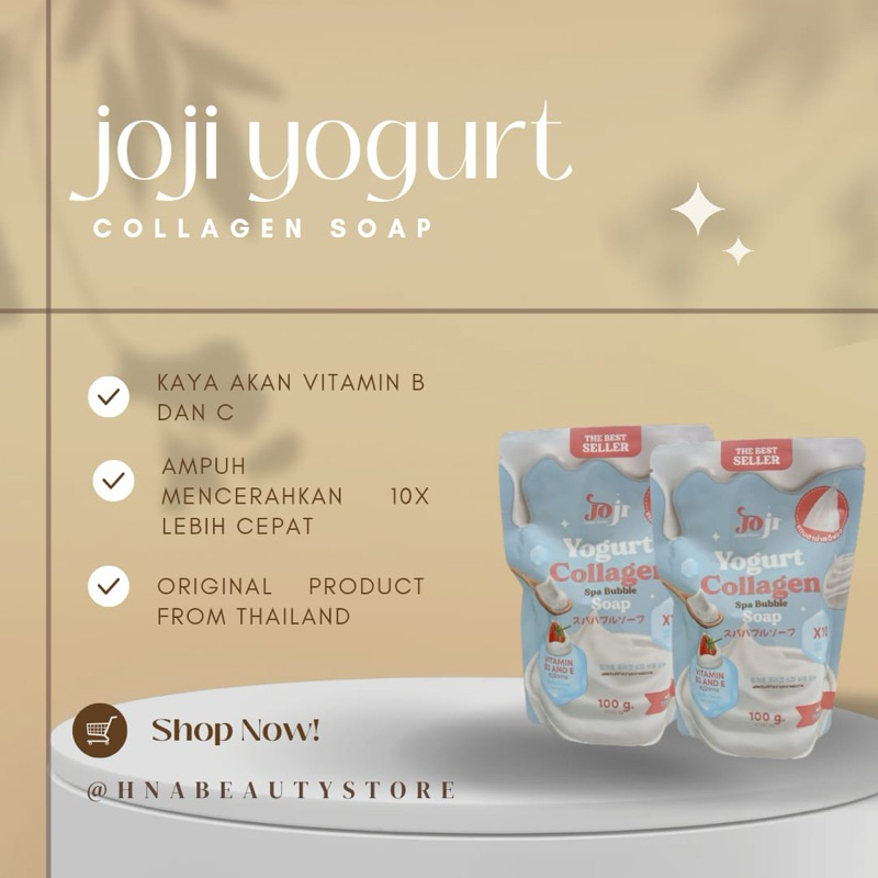 joji yogurt collagen soap 100g