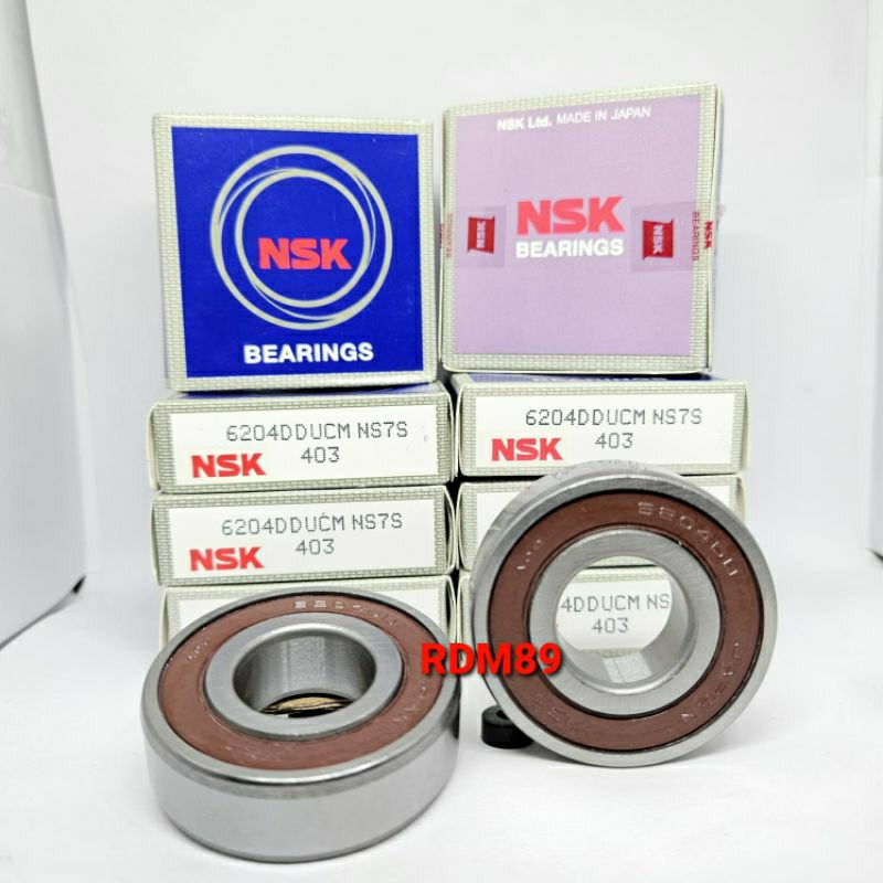 BEARING 6204 DDUCM NSK TUTUP KARET 6204 2RS NSK