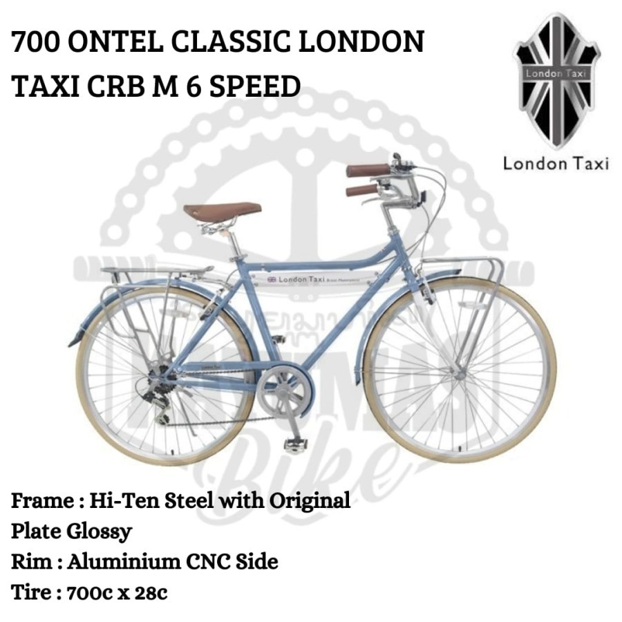 SEPEDA 700 ONTEL CLASSIC LONDON TAXI CRB M 6 SPEED
