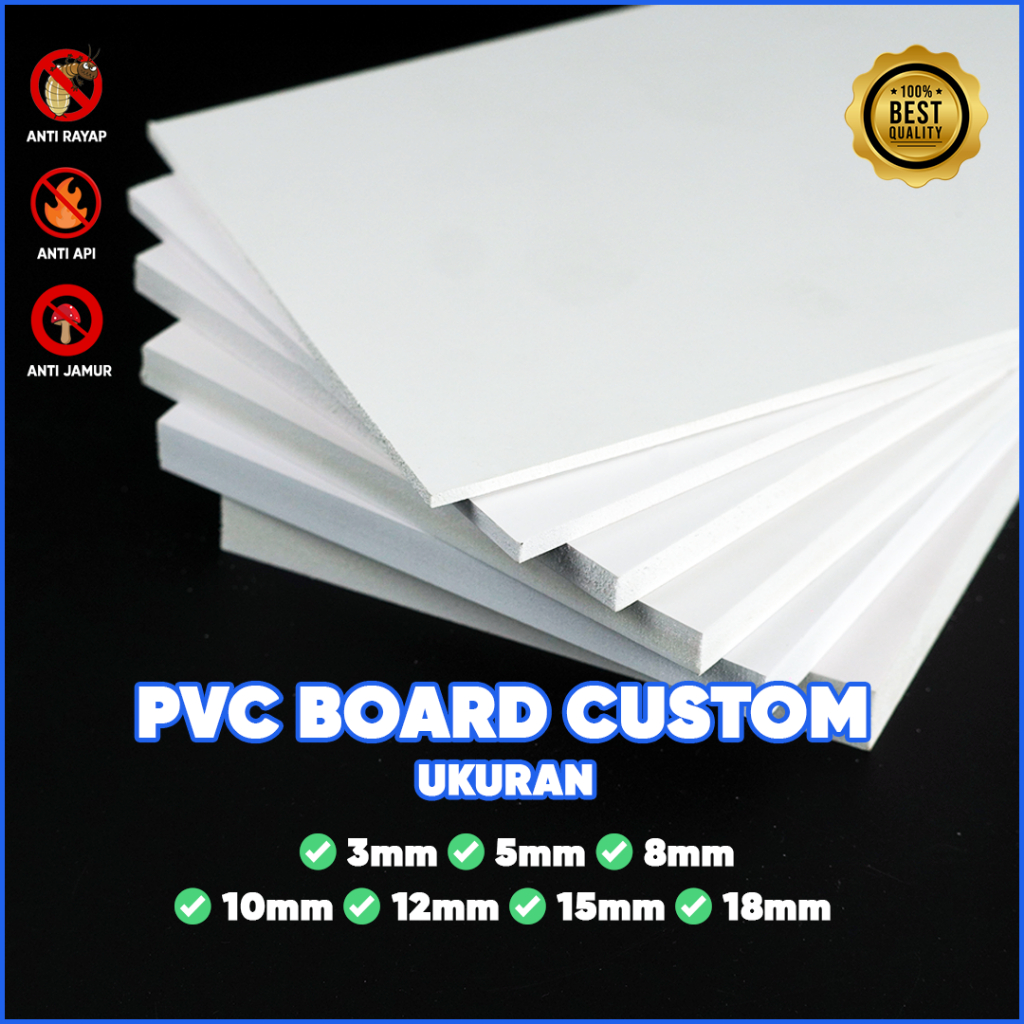 PVC Board 8mm/ PVC Foam Board 8mm/PVC Foam Board Potongan Custom