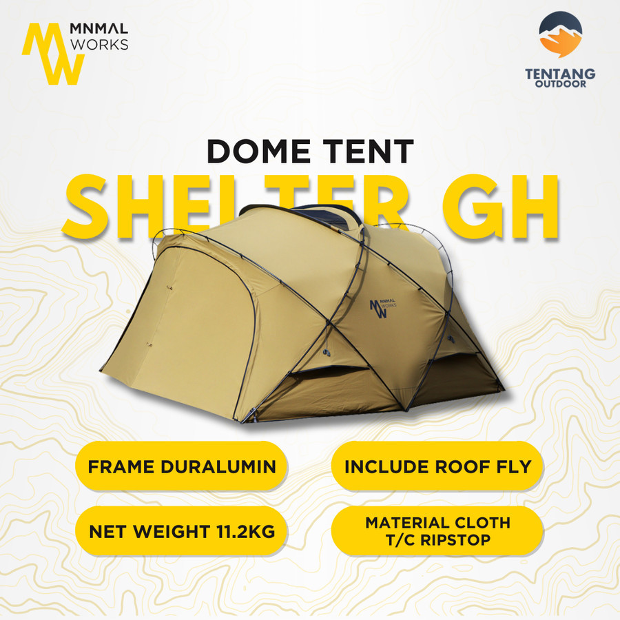 MINIMAL WORKS Shelter GH Tenda Camping Glamping Tenda Outdoor