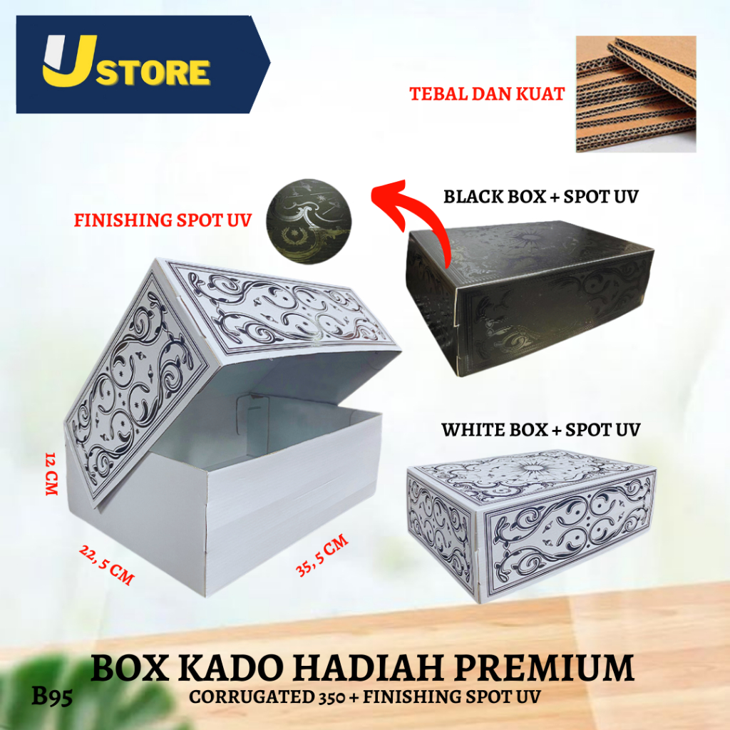 

Box Kado - Kotak Hadiah Jumbo - Box Spot Uv - B95