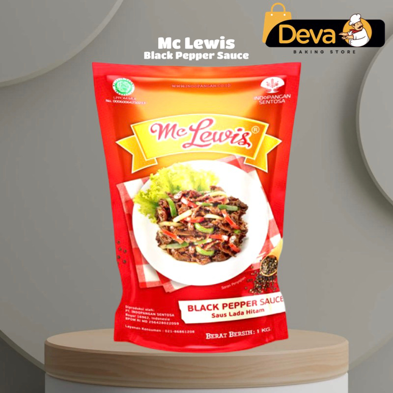 

Mc Lewis Black Pepper Sauce - Mc Lewis Saus Lada Hitam 1kg