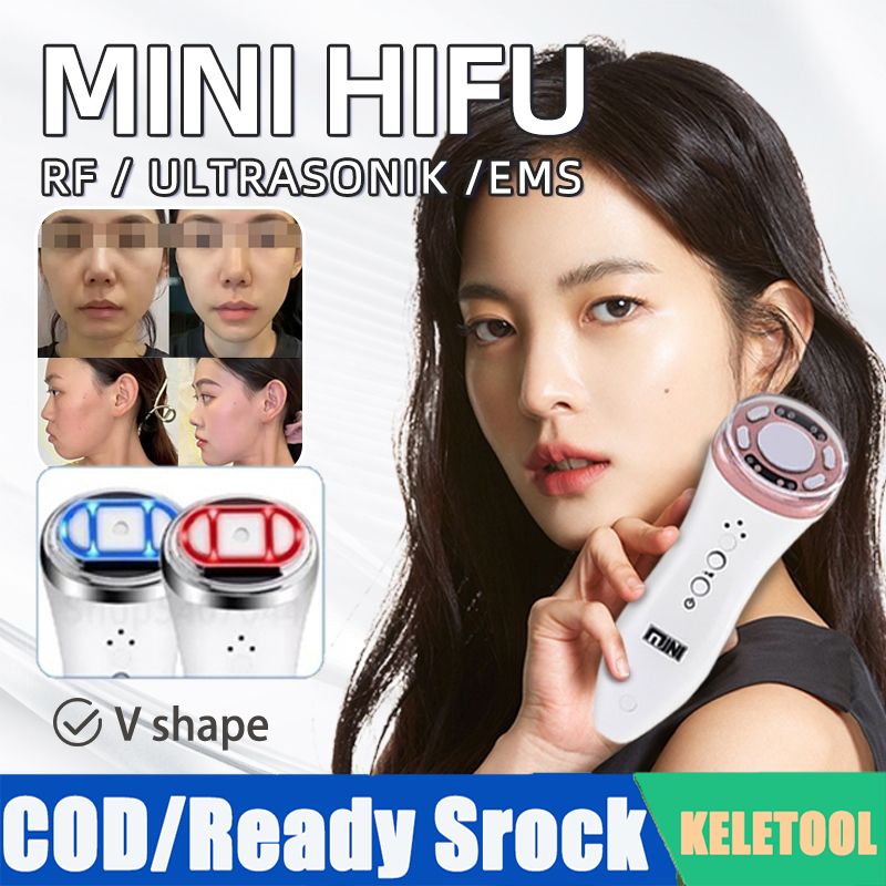 Mini HIFU hf facial EMS Alat detox wajah Kecantikan ultrasound fisioterapi ultrasonic botox Multifun