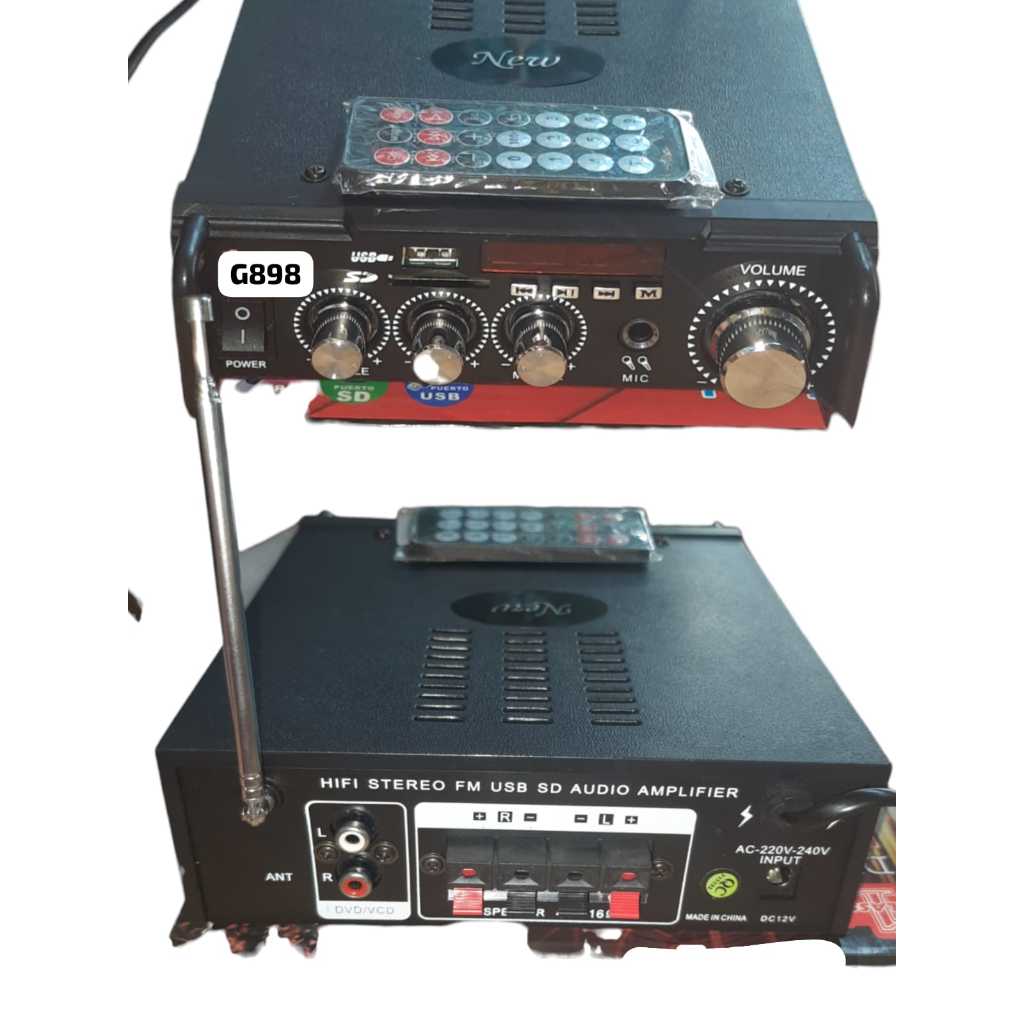 G898 AMPLIFER MINI DIGITAL KARAOKE POWER HIFI AMPLI HIGH QUALITY DIGITAL PLAYER USB SD BLUETOOTH