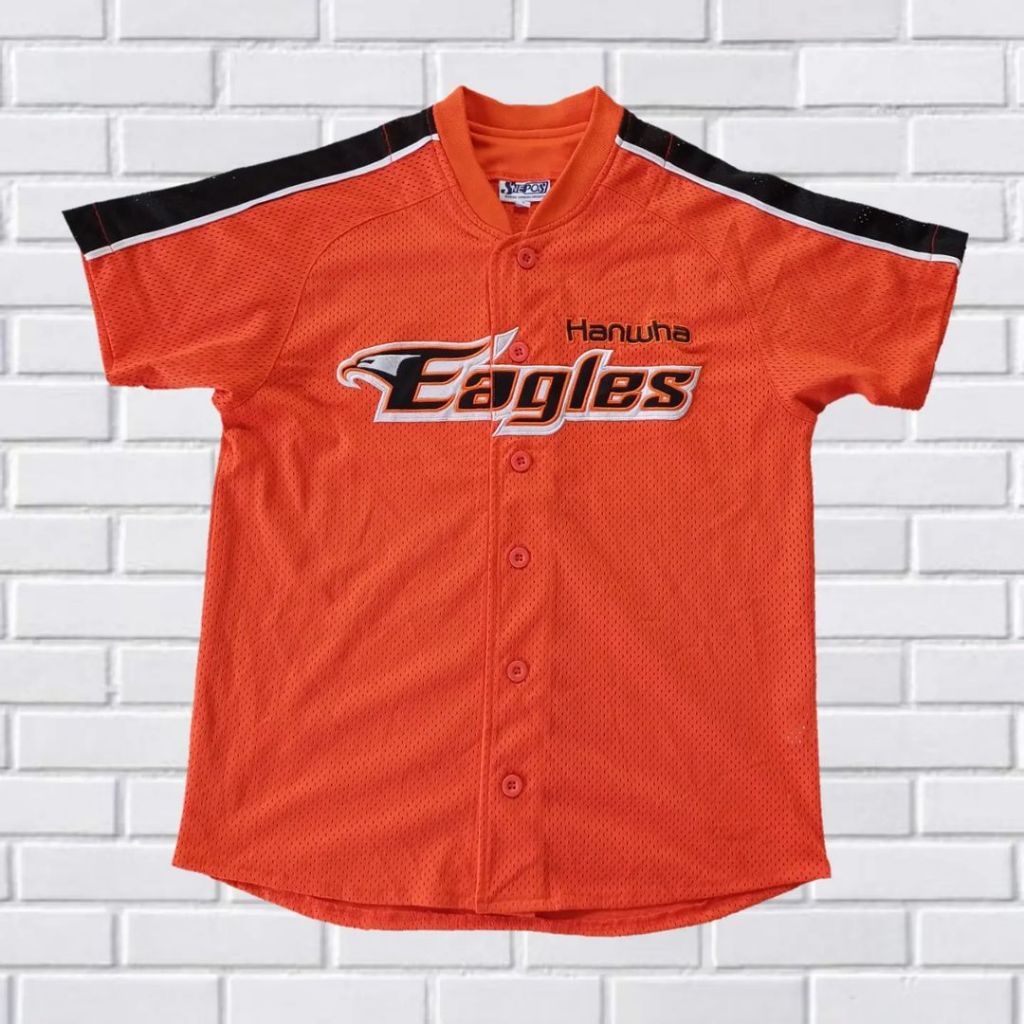 JERSEY BASEBALL EAGLES, SIZE S (sECOND BRANDED) ORANGE, TS0292