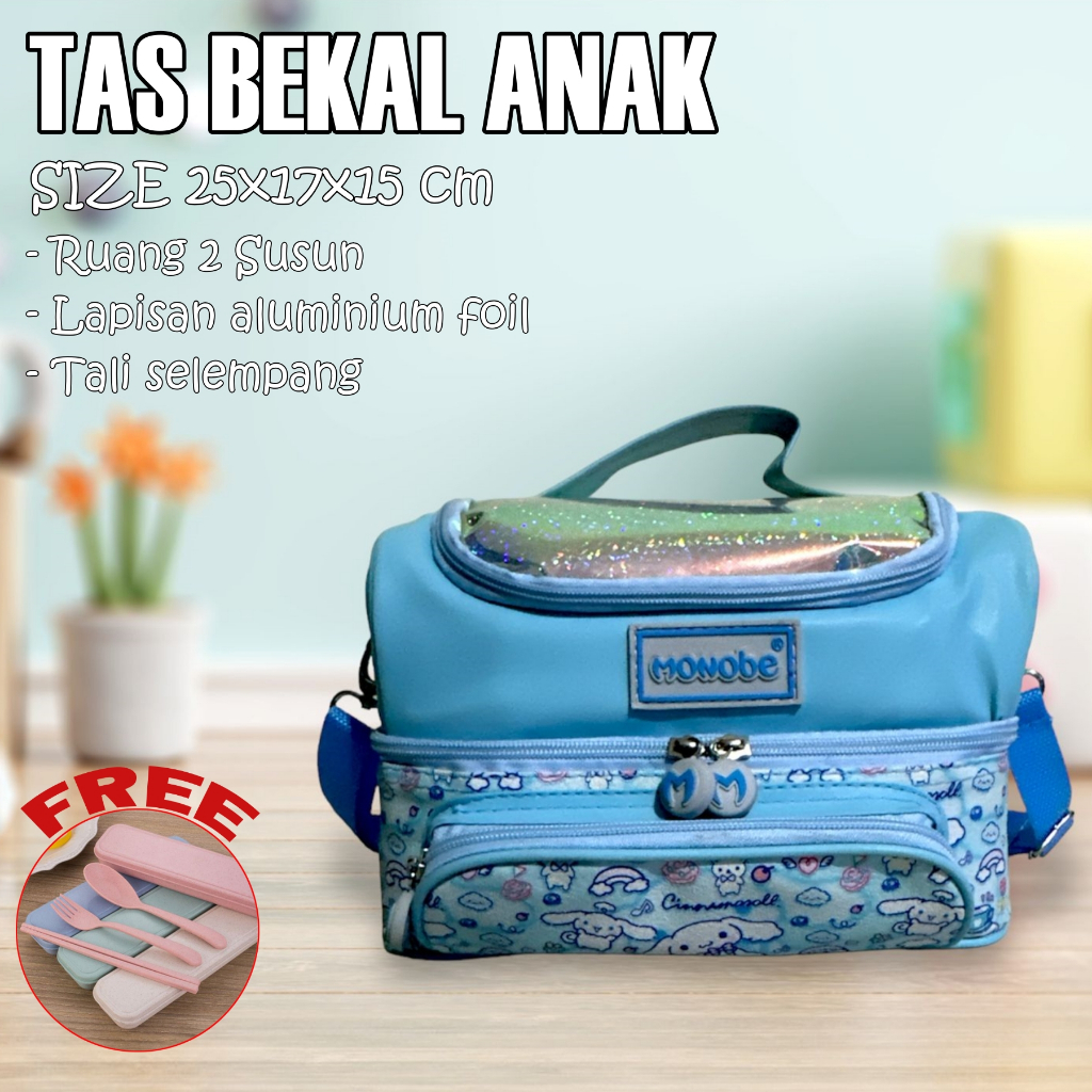 Tas Bekal Makanan 2 Susun - Tas Rantang Lunch Bag