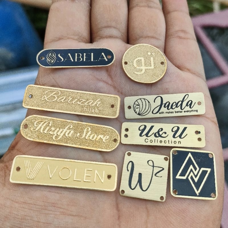 

label plat hijab besi, gamis,baju koko