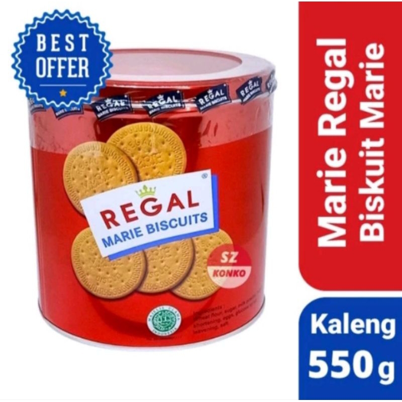 

Biskuit Regal Marie kaleng 550 gr