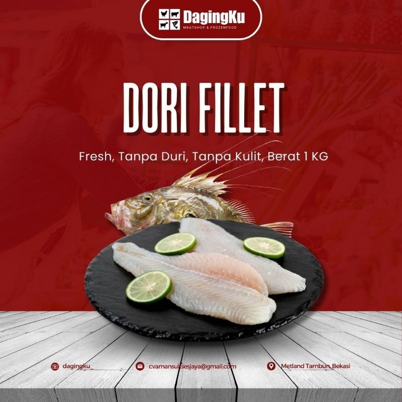 

Dori Fillet 1kg/ikan dori fillet lokal/ikan dori fillet halal segar-Qualitas super
