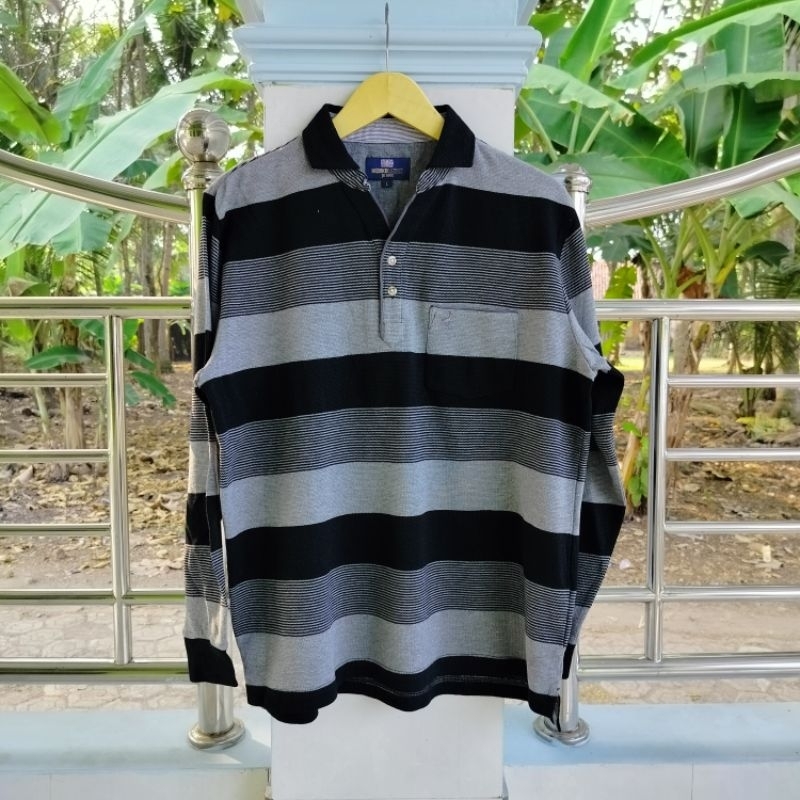 Long Sleeve / Polo Shirt / Vintage / Second / Michiko London