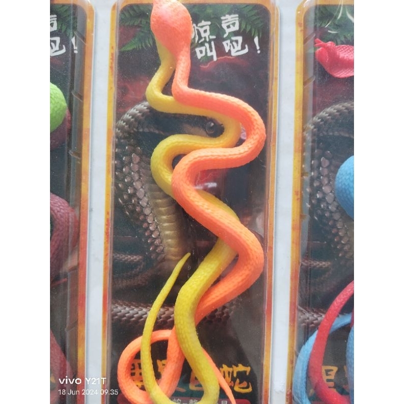 1 Pcs Isi 2 Mainan Ular Kobra Besar
