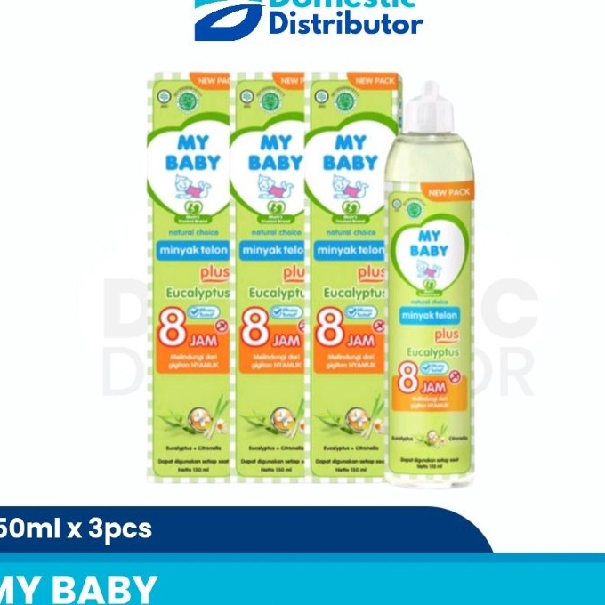 

KI3 DISTRIBUTOR PAKET 3PCS My Baby Minyak Telon Plus 15ml 9ml 6ml Eucalyptus Hijau Lavender Ungu isi 3 pcs