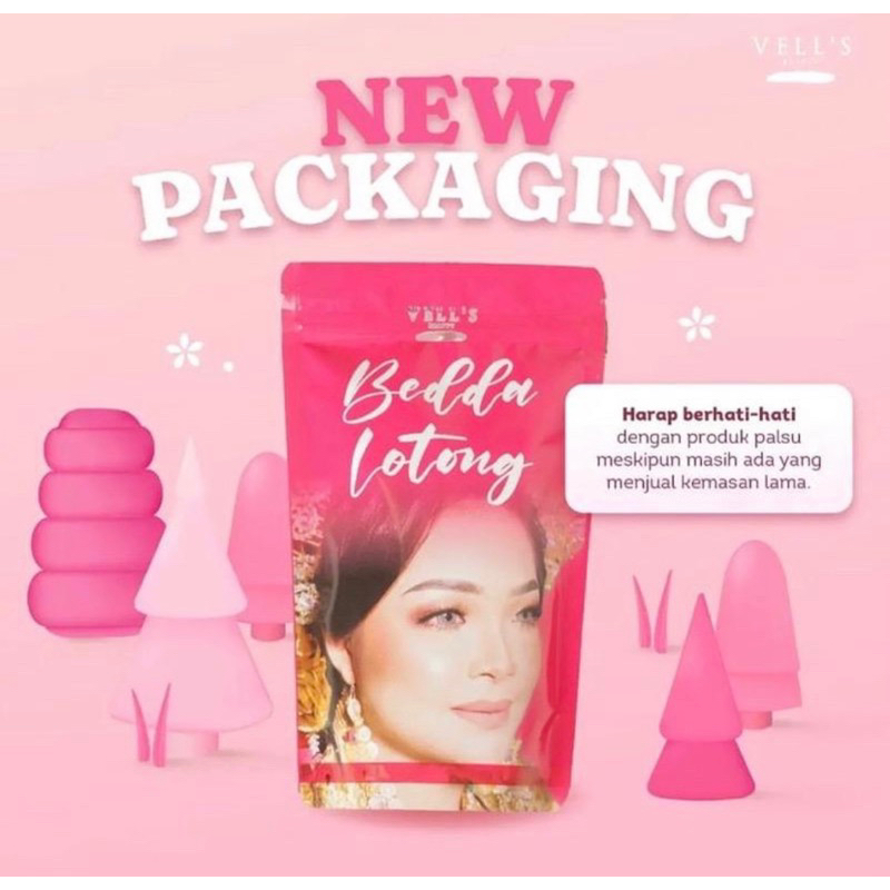 Ready siap kirim lulur bedda lotong vellsbeauty / lulur rempah viral / lulur badan / lulur bedda lot