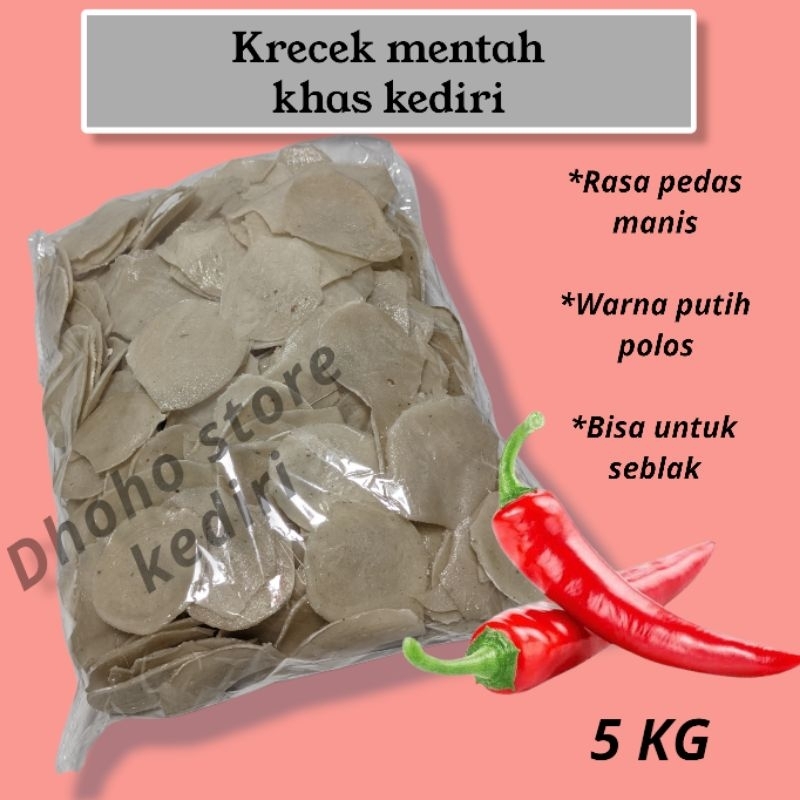 

5KG Krupuk bersin Krupuk upil kerupuk pasir mentah rasa pedas manis krecek mentah goreng minyak warna putih polos