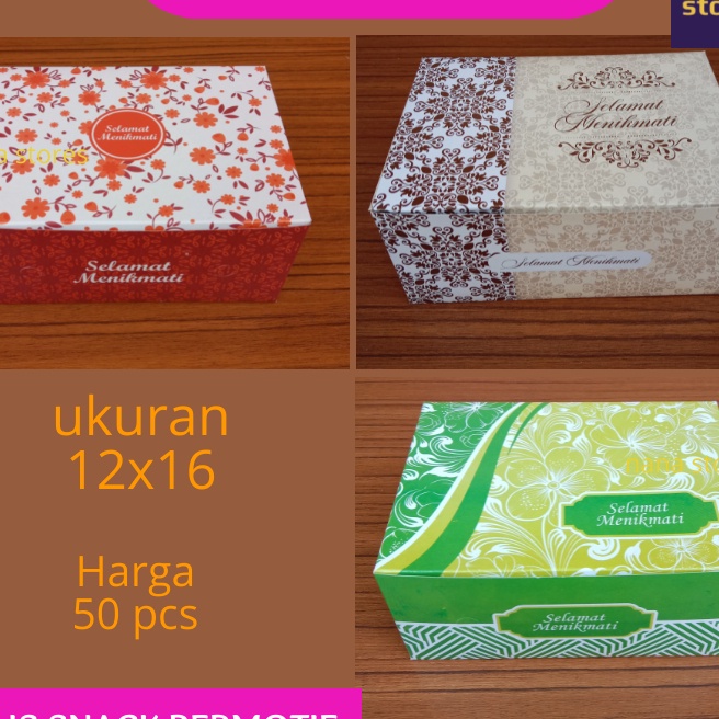 

KI3 5 PCS Dus kue ukuran 12x16 dus snack ukuran 12x16