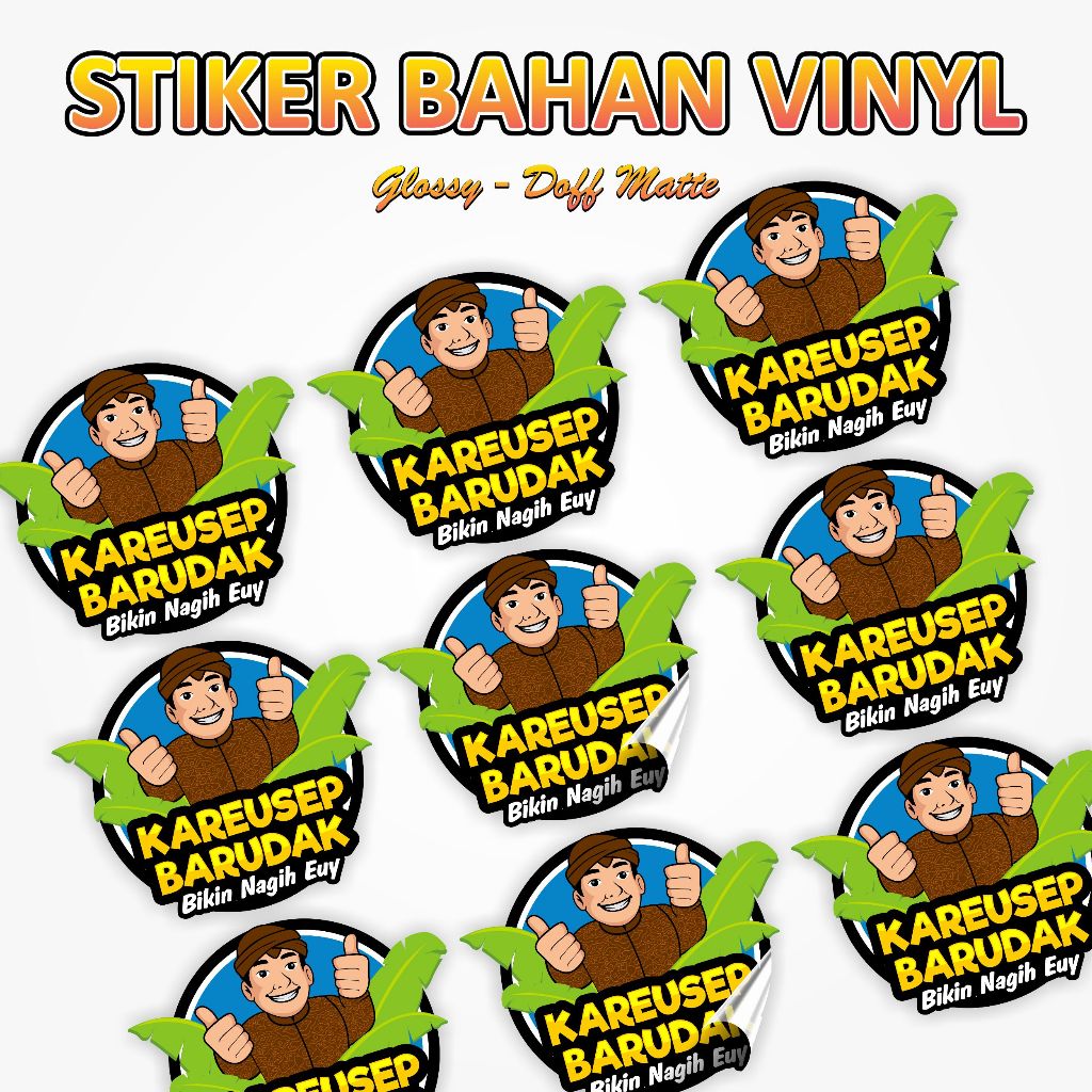 

Stiker Vinyl Glossy & Doff Matte A3 + Include Kiss Cutt