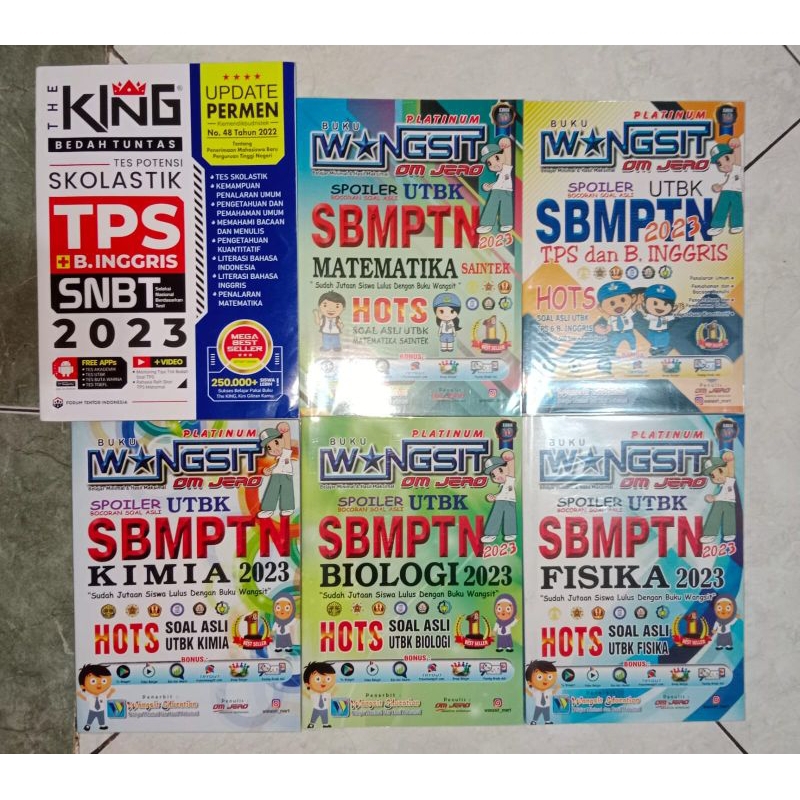Preloved Buku UTBK SNBT The King & Wangsit Ori 2023
