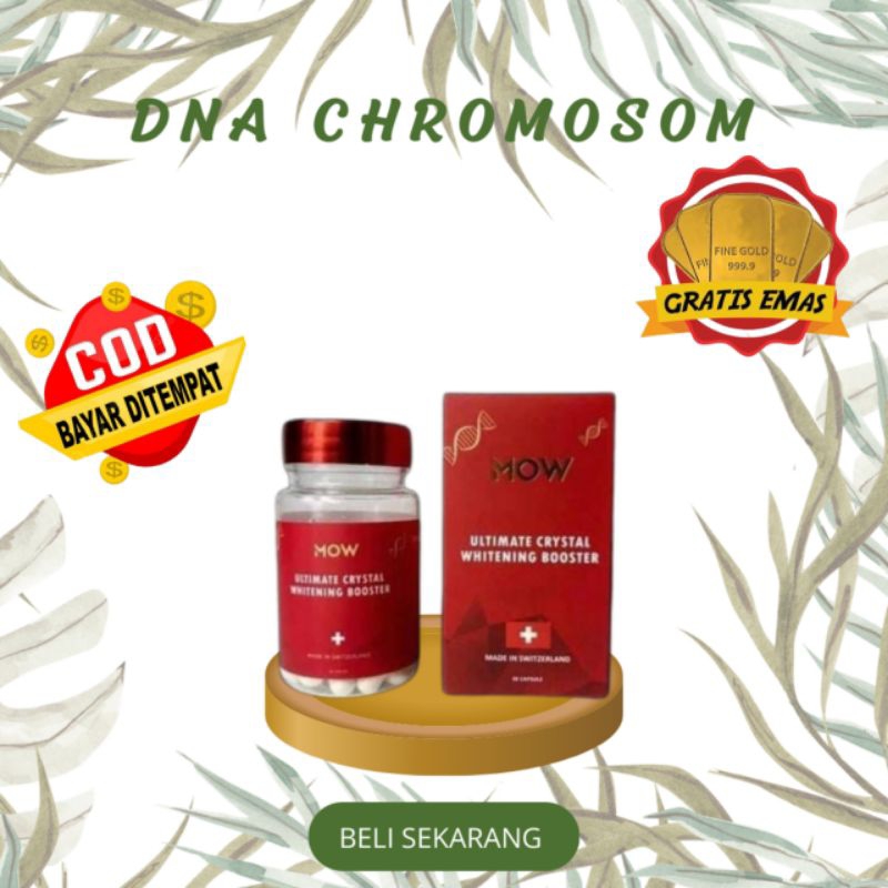 SUPLEMEN PEMUTIH ULTIMATE CRYSTAL WHITENING BOOSTER WITH DNA CHROMOSOME

