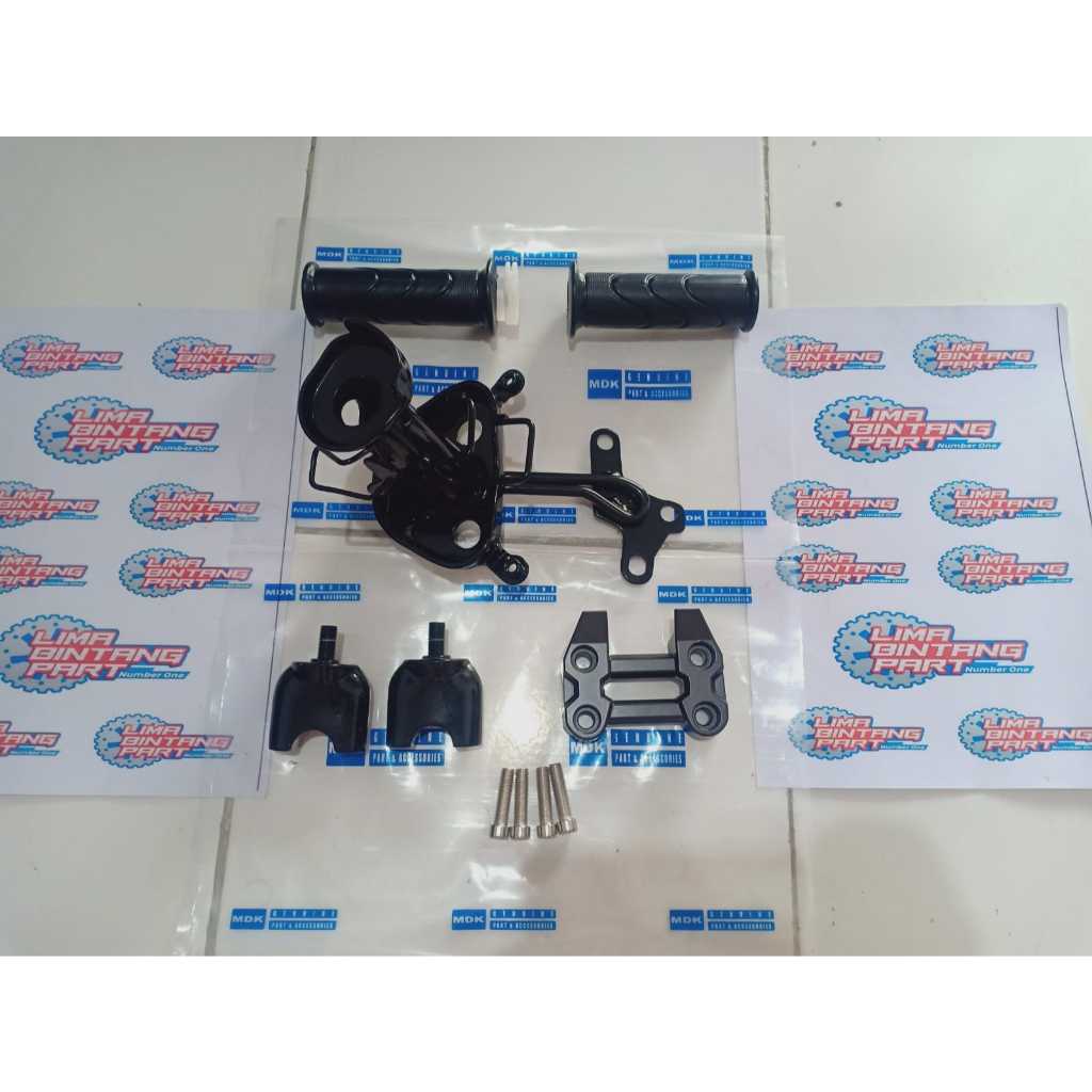 Dudukan stang beat street + raiser beat streat + kleman atas ( ORIGINAL ) beat streat +(segi empat /