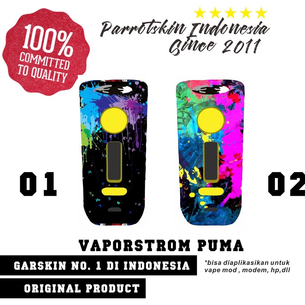PRODUCT HOT Garskin vaporstrom puma mod liquid splash custom gambar