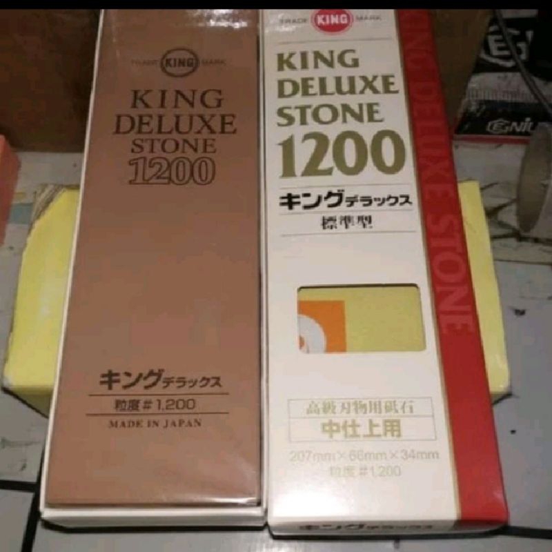 asahan Batu merk KING DELUXE STONE batu asah Grade 1200 Original japan