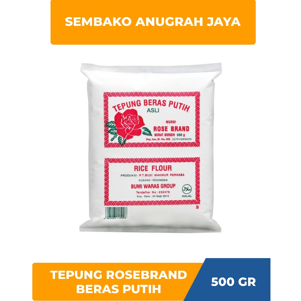 

Tepung Beras Putih Rosebrand Kemasan 500 Gr